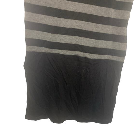 NEW Retro Mini Dress M Black Gray Delirious Los Angeles Y2K Cowl Neck Stretch - Picture 6 of 8